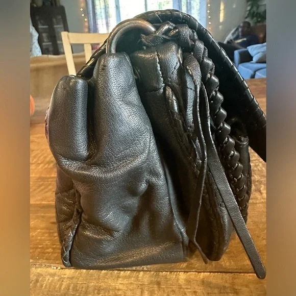 Zara Black Leather Quilted City Bag - Picture 4 of 8